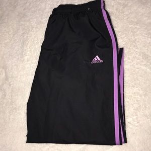 Vintage windbreaker purple adidias track pants